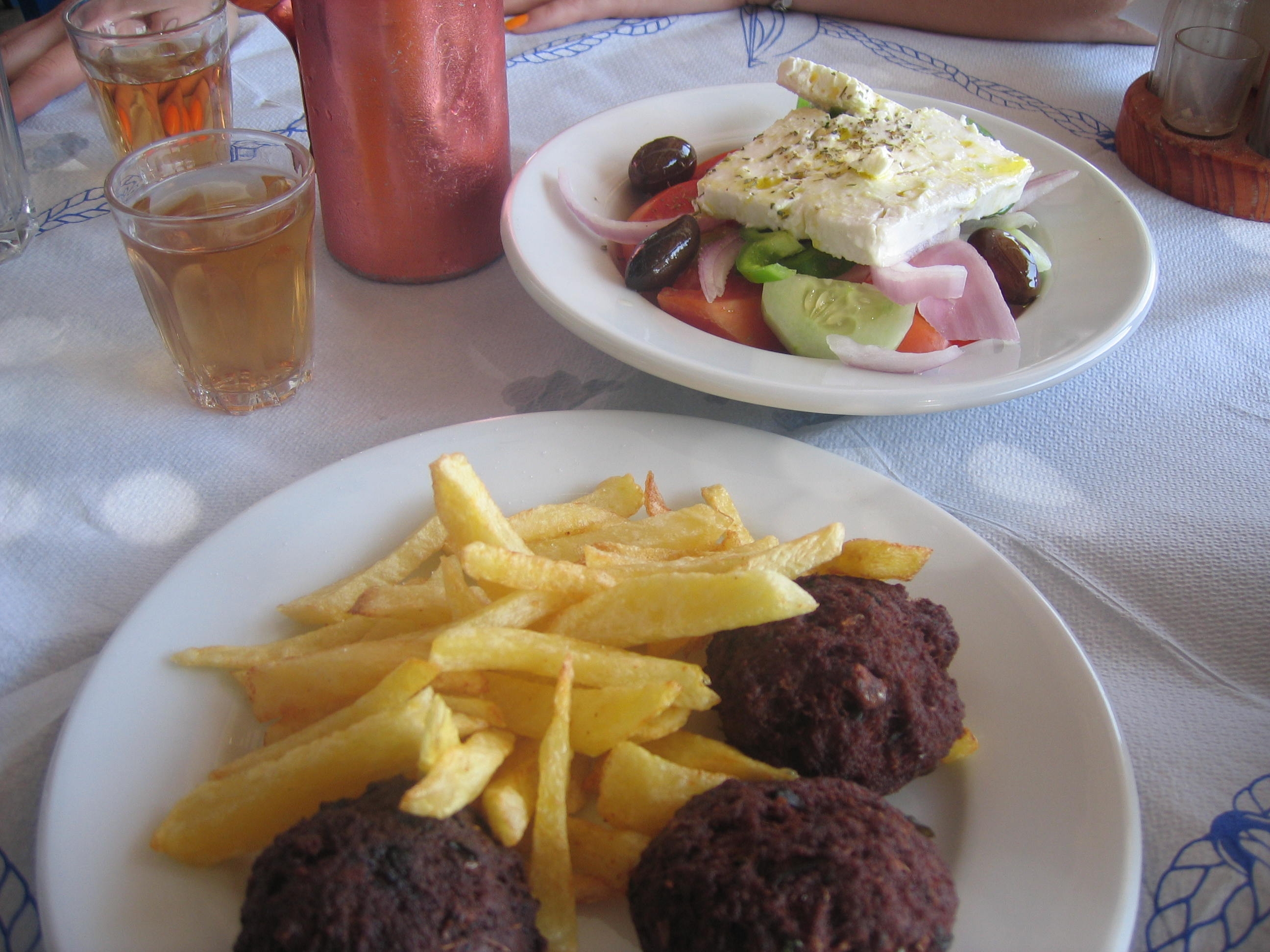 Greek Salad & Bifteki