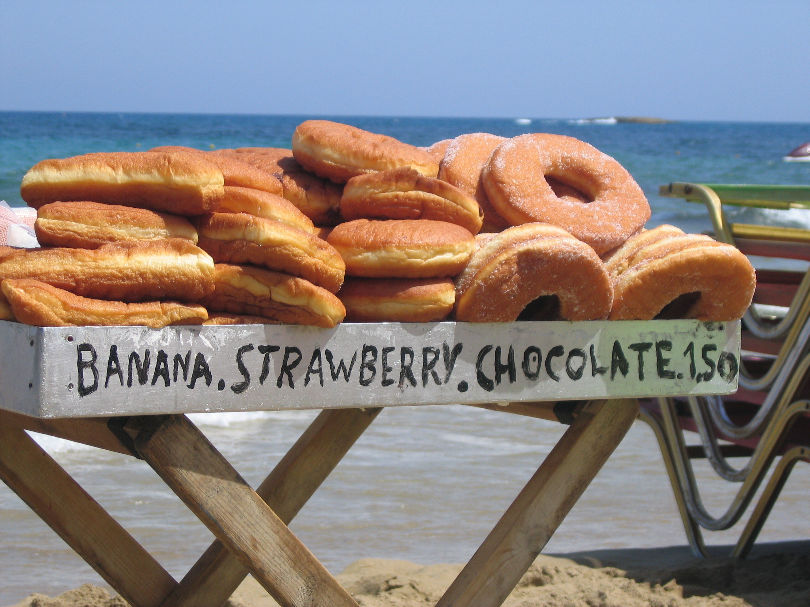 Sugary Donuts on the Beach