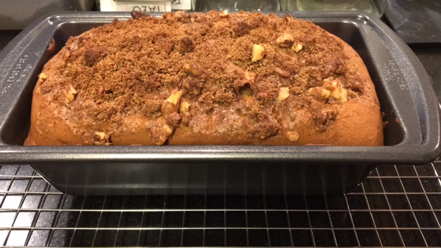 Pumpkin Bread with Chocolate Chip Streusel